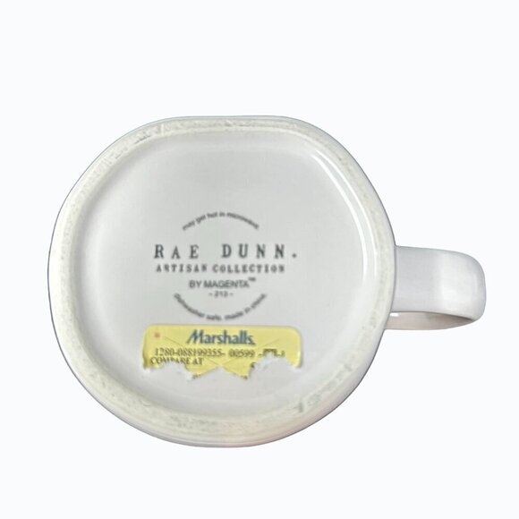 Rae Dunn SELF MADE Mug Ceramic Large Coffee Cup Magenta LL Farmhouse Gift White - Picture 2 of 6